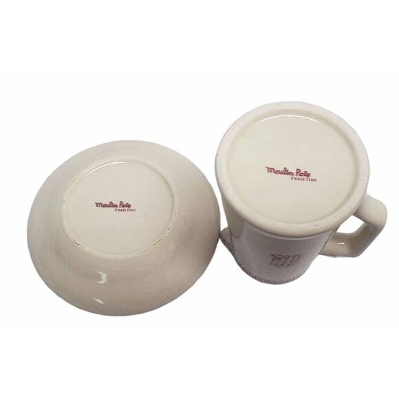 Moulin Roty Vintage Ceramic Child’s Play Tea Set | Mini Plate & Saucer Pitcher - Picture 3 of 5